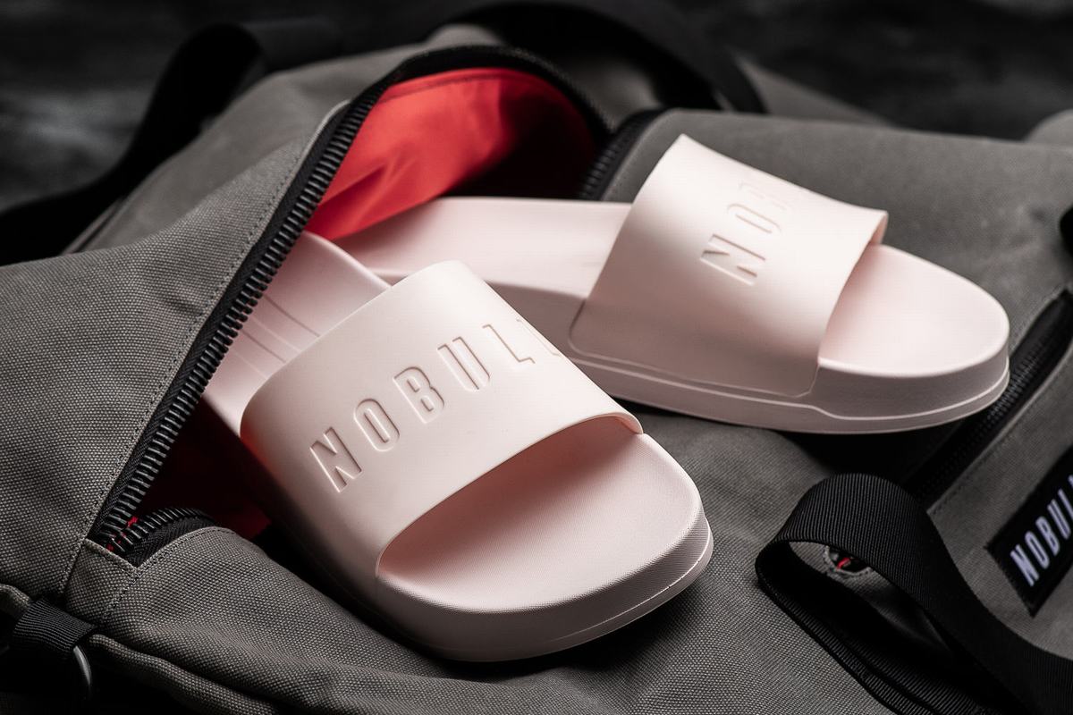 Nobull Men's Slides Pink | Australia (HU7639)